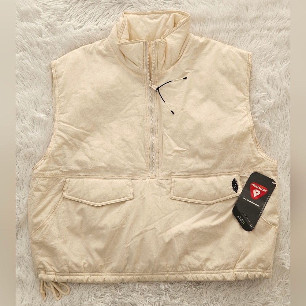 Free People Movement Off The Bleachers Vest Sea Salt - Picture 2 of 14
